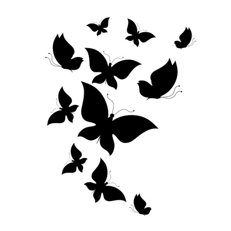 butterflies designのイラスト素材
