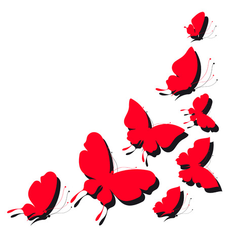 butterflies designのイラスト素材