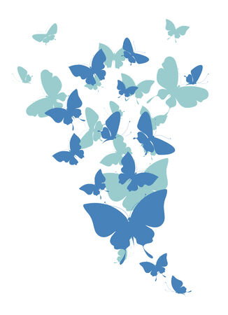butterflies designのイラスト素材