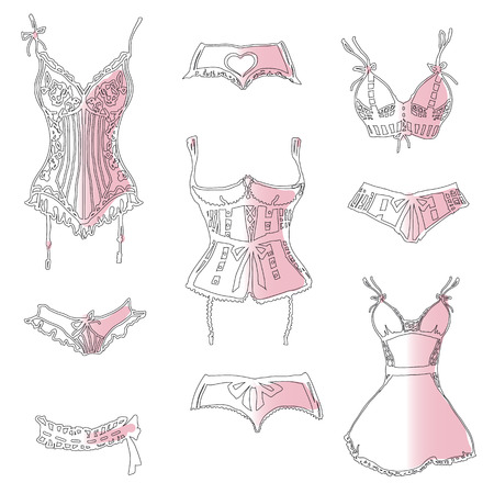 underwear designのイラスト素材