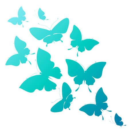 butterflies designのイラスト素材