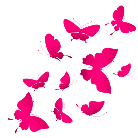 butterflies designのイラスト素材