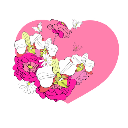 floral designのイラスト素材