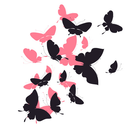 butterflies designのイラスト素材