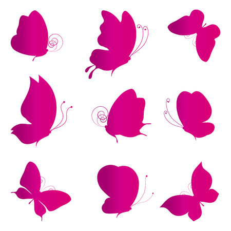 butterflies designのイラスト素材