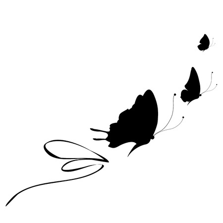 butterflies designのイラスト素材