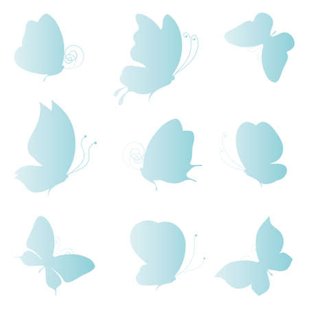 butterflies designのイラスト素材