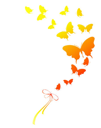 butterflies designのイラスト素材