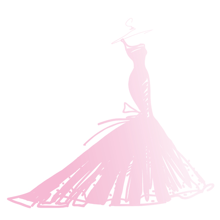dress,wedding designのイラスト素材