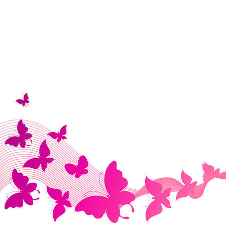 butterflies designのイラスト素材