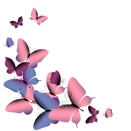 butterflies designのイラスト素材