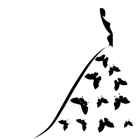 dress designのイラスト素材