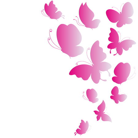 butterflies designのイラスト素材