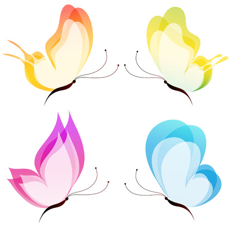 butterflies designのイラスト素材