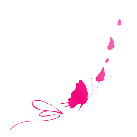 butterflies designのイラスト素材