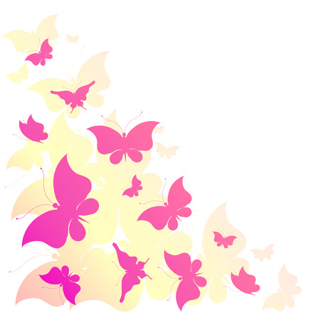 butterflies designのイラスト素材