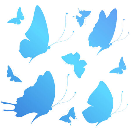 butterflies designのイラスト素材