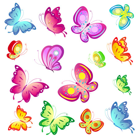 butterflies designのイラスト素材