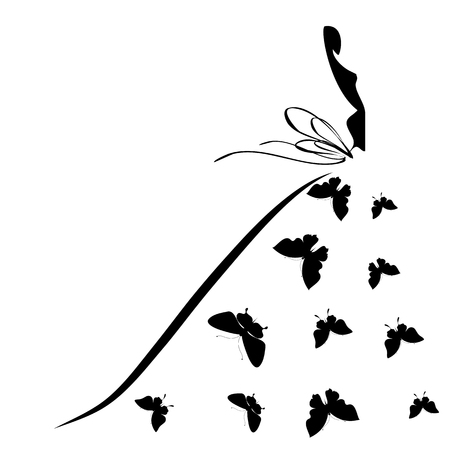 dress designのイラスト素材