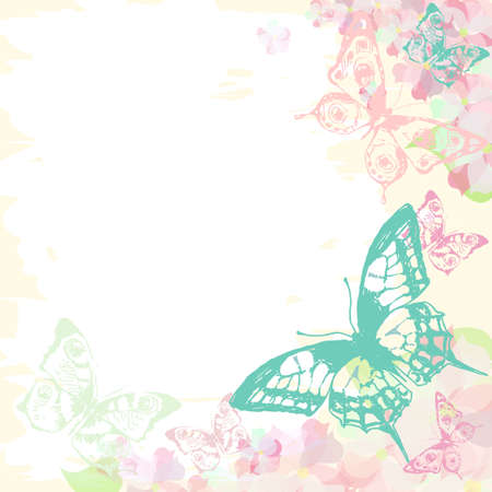 butterflies designのイラスト素材