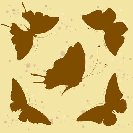 butterflies designのイラスト素材