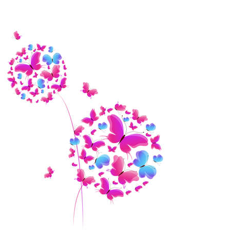 butterflies designのイラスト素材