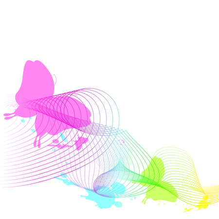 butterflies designのイラスト素材