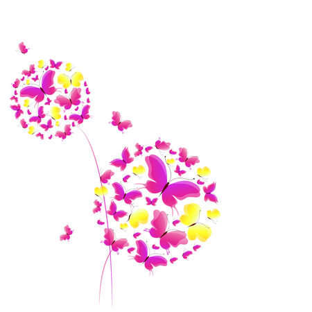butterflies designのイラスト素材