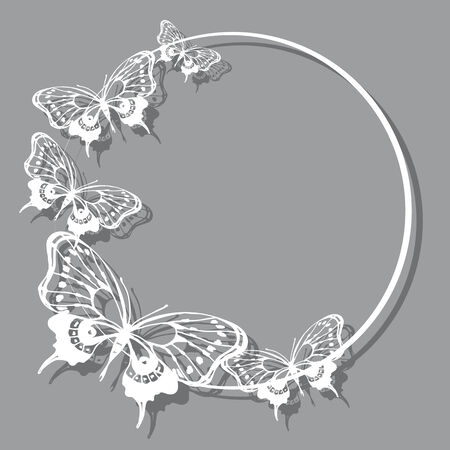 butterflies designのイラスト素材