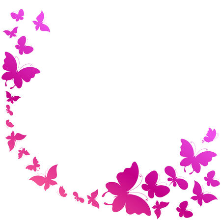 butterflies designのイラスト素材