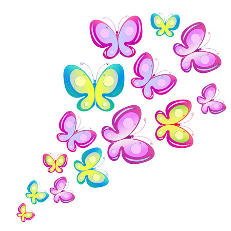 butterflies designのイラスト素材