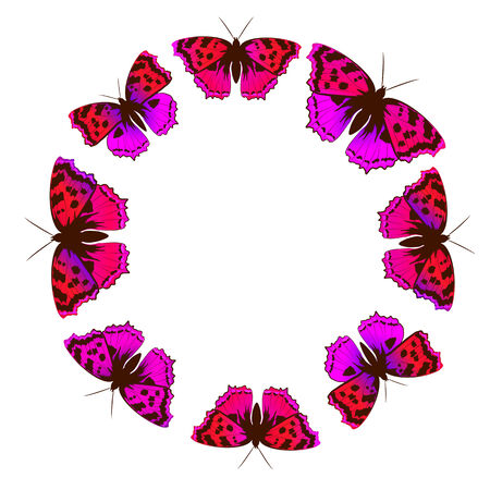 butterflies designのイラスト素材