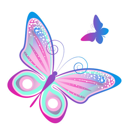 butterflies designのイラスト素材