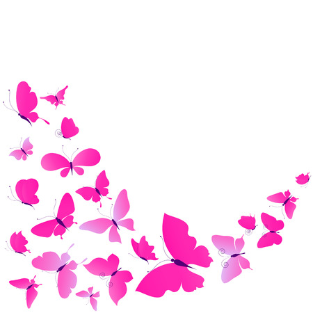 butterflies designのイラスト素材