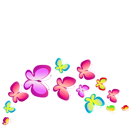 butterflies designのイラスト素材