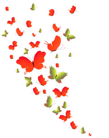 butterflies designのイラスト素材