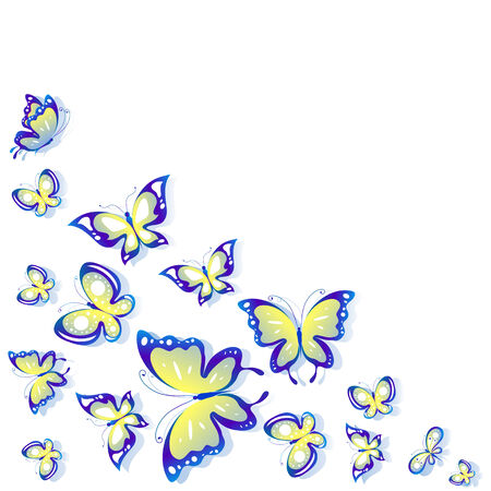 butterflies designのイラスト素材