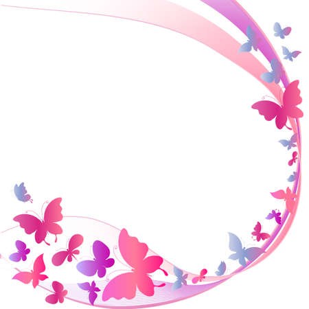 butterflies designのイラスト素材