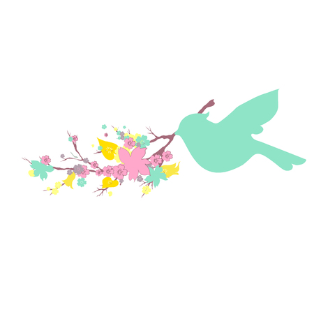 cherry branchのイラスト素材