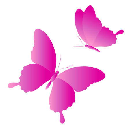 butterflies designのイラスト素材