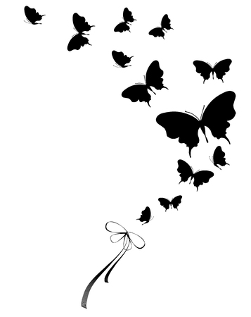 butterflies designのイラスト素材