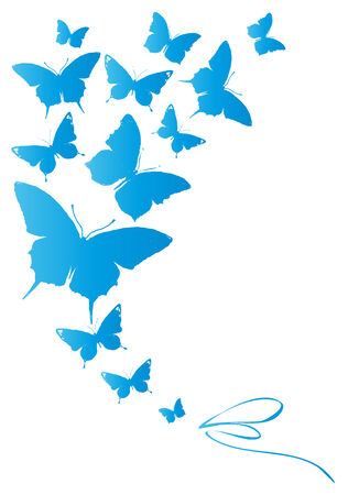 butterflies designのイラスト素材