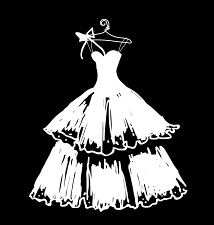 dress designのイラスト素材