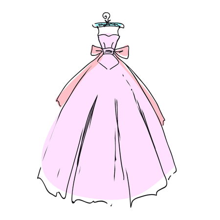 dress designのイラスト素材