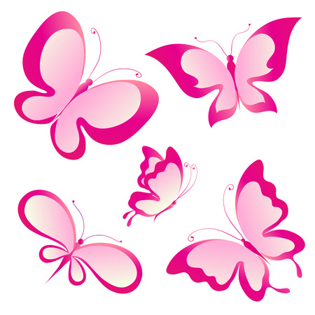 butterflies designのイラスト素材