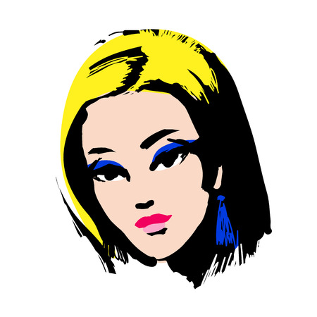 faces,hairsのイラスト素材