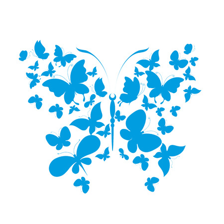 butterflies designのイラスト素材