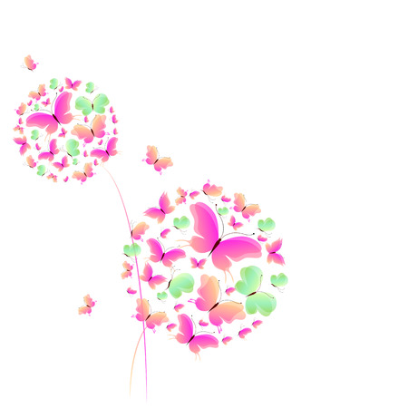 butterflies designのイラスト素材