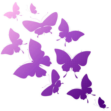 butterflies designのイラスト素材