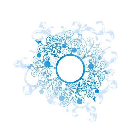 Christmas wreath;のイラスト素材